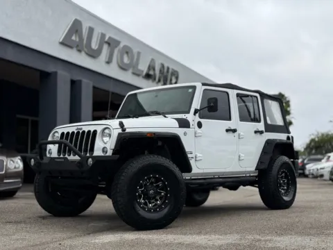 White 2016 Jeep Wrangler Unlimited Sport for sale in Jacksonville, FL