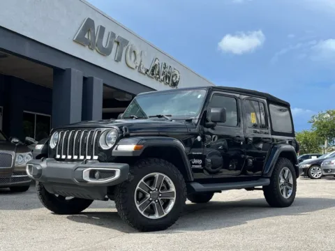 Black 2019 Jeep Wrangler Unlimited Sahara for sale in Jacksonville, FL