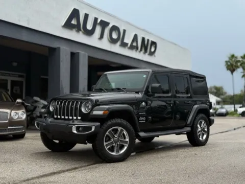 Black 2019 Jeep Wrangler Unlimited Sahara for sale in Jacksonville, FL