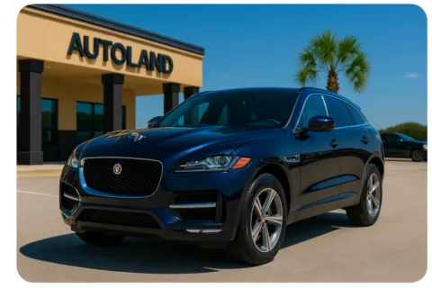 Blue 2018 Jaguar F-PACE 25t R-Sport for sale in Jacksonville, FL