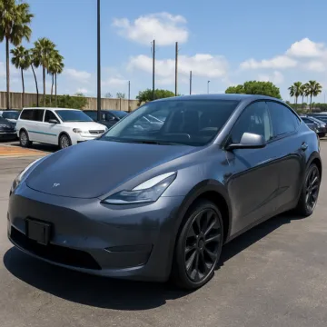 Gray 2021 Tesla Model Y Long Range for sale in Jacksonville, FL