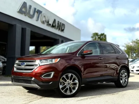 Red 2016 Ford Edge Titanium for sale in Jacksonville, FL