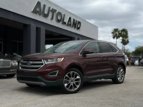Red 2016 Ford Edge Titanium for sale in Jacksonville, FL