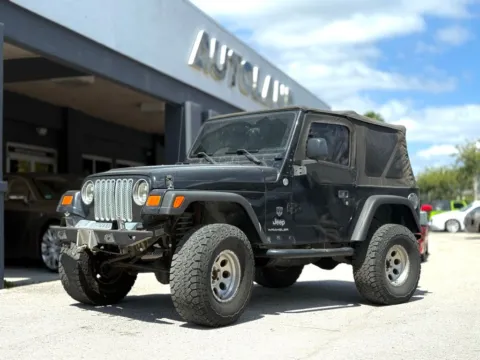 Black 2005 Jeep Wrangler SE for sale in Jacksonville, FL
