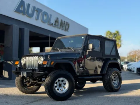 Black 2005 Jeep Wrangler SE for sale in Jacksonville, FL