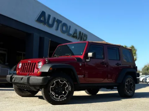 Red 2013 Jeep Wrangler Unlimited Rubicon for sale in Jacksonville, FL
