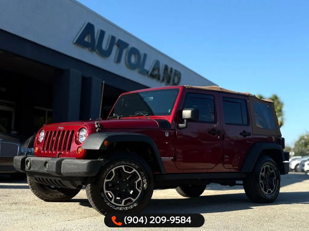 Red 2013 Jeep Wrangler Unlimited Rubicon for sale in Jacksonville, FL