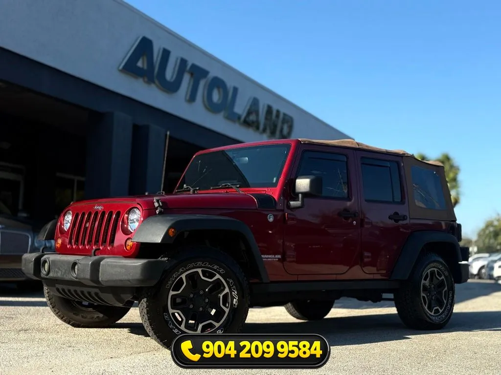 Red 2013 Jeep Wrangler Unlimited Rubicon for sale in Jacksonville, FL