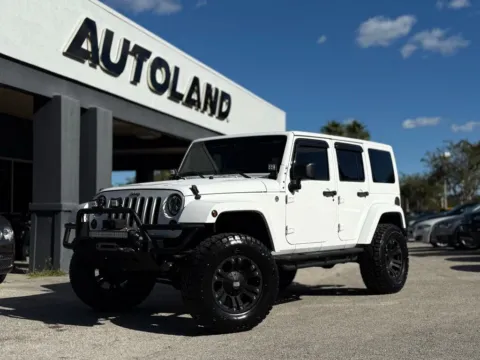 White 2013 Jeep Wrangler Unlimited Sahara for sale in Jacksonville, FL