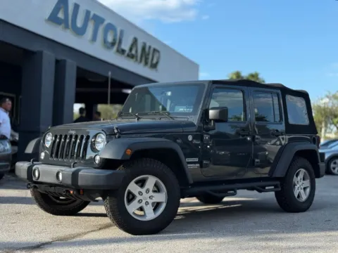Gray 2017 Jeep Wrangler Unlimited Sport for sale in Jacksonville, FL