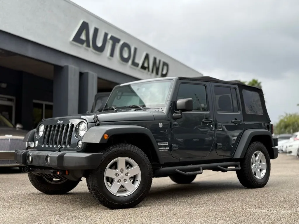 Gray 2017 Jeep Wrangler Unlimited Sport for sale in Jacksonville, FL