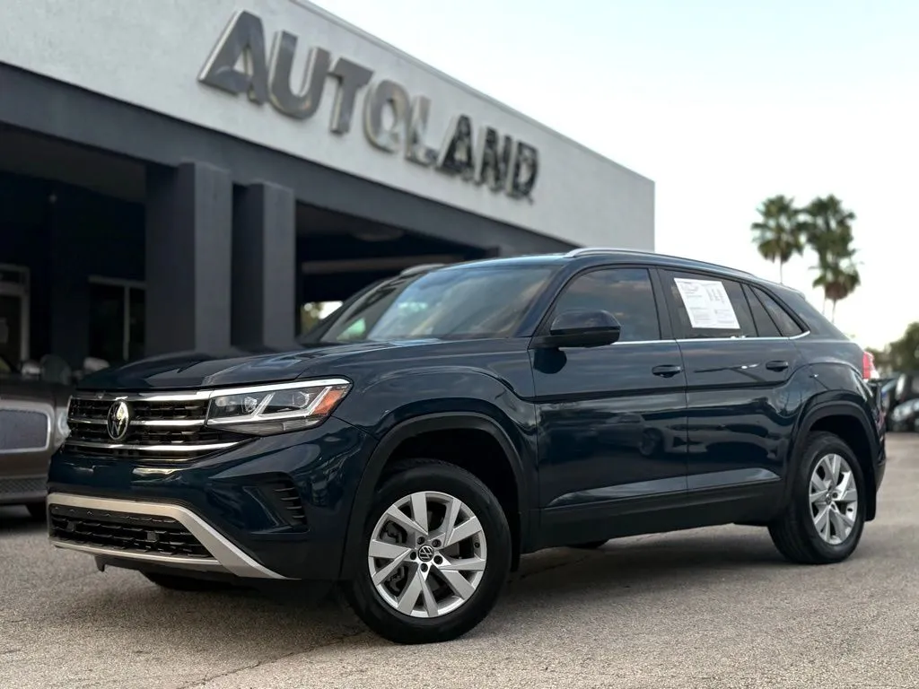 Blue 2021 Volkswagen Atlas Cross Sport 2.0T S for sale in Jacksonville, FL