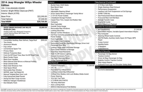 More photos of 2014 Jeep Wrangler Willys Wheeler at AUTOLAND, FL
