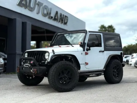 White 2014 Jeep Wrangler Willys Wheeler for sale in Jacksonville, FL