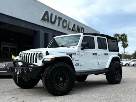 White 2018 Jeep Wrangler Unlimited Sahara for sale in Jacksonville, FL