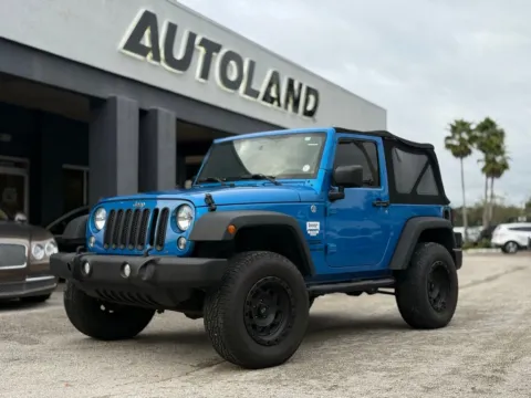 Blue 2015 Jeep Wrangler Sport for sale in Jacksonville, FL