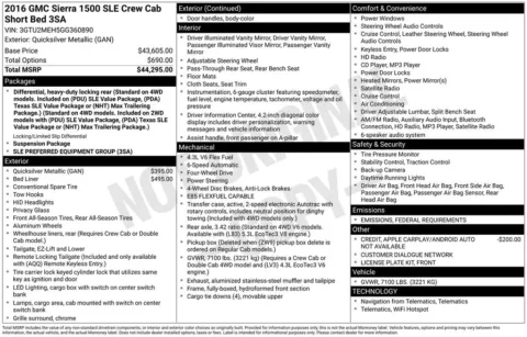 Another view of 2016 GMC Sierra 1500 SLE for sale in Jacksonville, FL at AUTOLAND