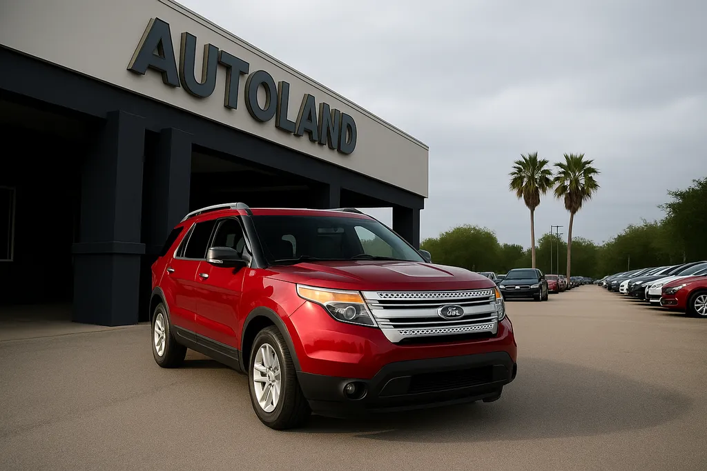 Red 2015 Ford Explorer XLT for sale in Jacksonville, FL