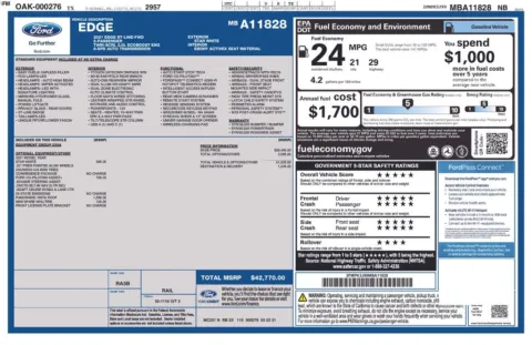 Another view of 2021 Ford Edge ST Line for sale in Jacksonville, FL at AUTOLAND