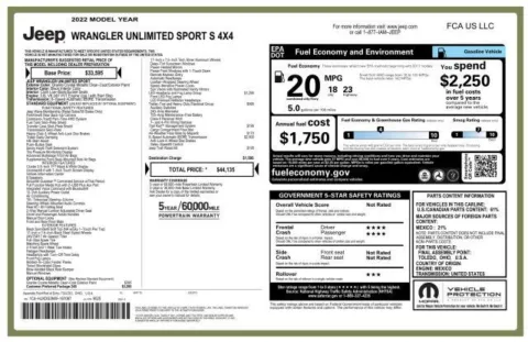 More photos of 2022 Jeep Wrangler Unlimited Sport S at AUTOLAND, FL