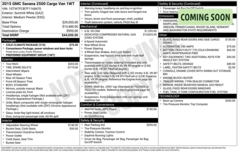 Photos of 2015 GMC Savana 2500 Work Van for sale in Jacksonville, FL at AUTOLAND