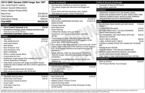 Photos of 2015 GMC Savana 2500 Work Van for sale in Jacksonville, FL at AUTOLAND