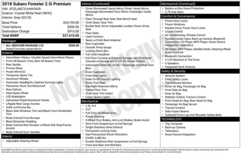 More photos of 2018 Subaru Forester 2.5i Premium at AUTOLAND, FL