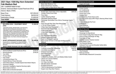 More photos of 2021 Ram 1500 Big Horn/Lone Star at AUTOLAND, FL