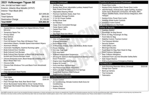 More photos of 2021 Volkswagen Tiguan 2.0T SE at AUTOLAND, FL