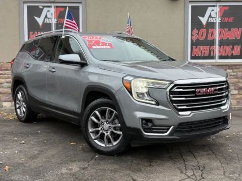 Photos of 2024 GMC TERRAIN SLT for sale in Merrillville, IN at Ride Time Auto Finance Merrillville