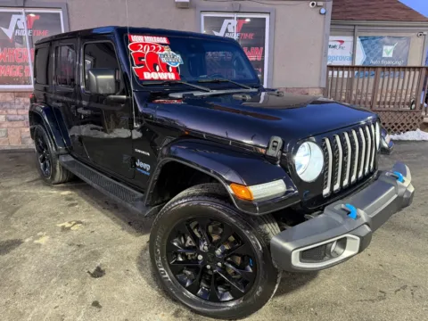 Photos of 2022 JEEP WRANGLER UNLIMI SAHARA 4XE for sale in Merrillville, IN at Ride Time Auto Finance Merrillville