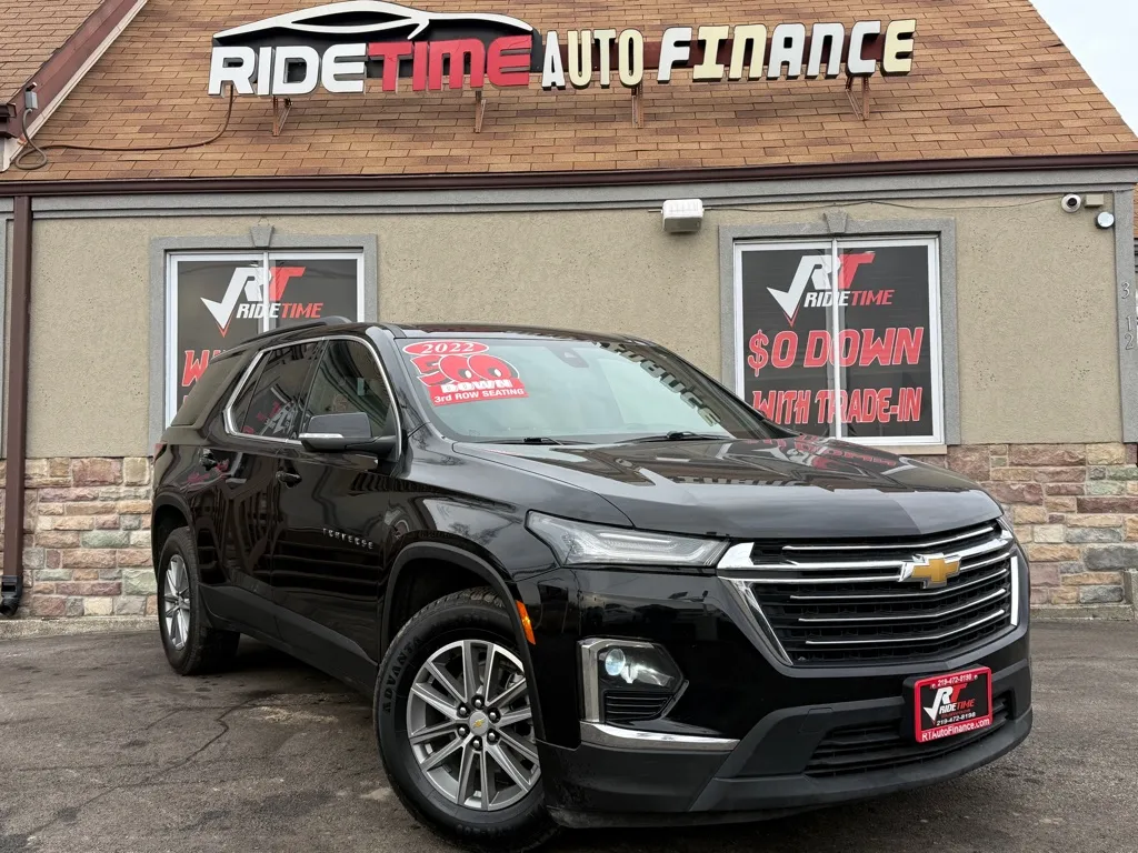 Black 2022 CHEVROLET TRAVERSE LT - AWD for sale in Merrillville, IN