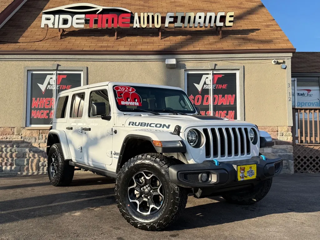 White 2022 JEEP WRANGLER UNLIMI RUBICON 4XE for sale in Merrillville, IN
