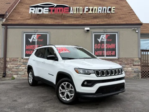 White 2024 JEEP COMPASS LATITUDE-4WD for sale in Merrillville, IN