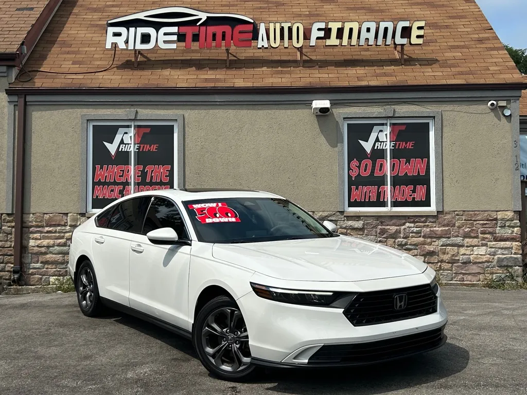 White 2023 HONDA ACCORD EX for sale in Merrillville, IN