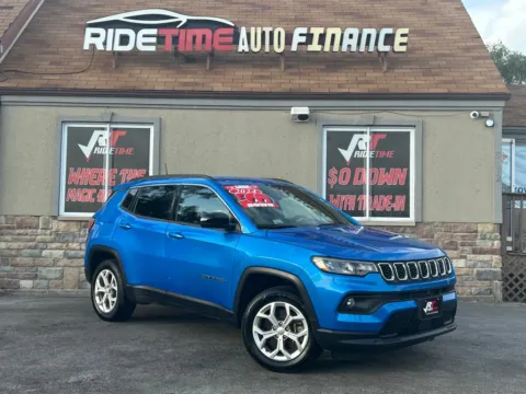 Blue 2024 JEEP COMPASS LATITUDE - 4X4 for sale in Merrillville, IN