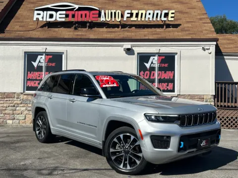 Silver 2023 JEEP GRAND CHEROKEE OVERLAND 4XE for sale in Merrillville, IN