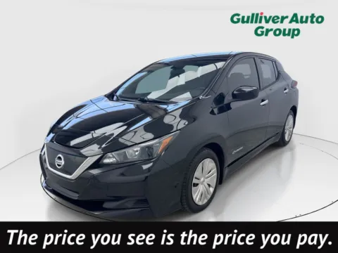 Black 2019 Nissan Leaf S for sale in Plano, TX