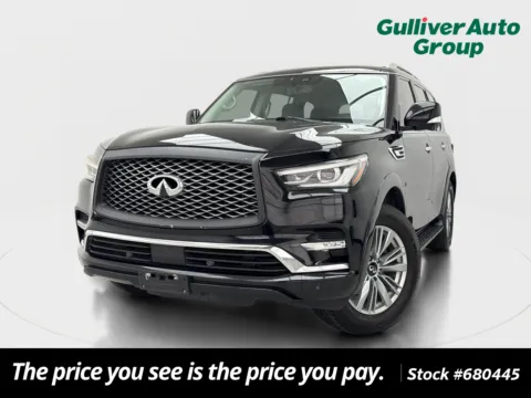 Black 2019 INFINITI QX80 LUXE for sale in Plano, TX