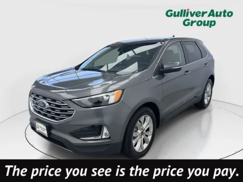 Gray 2024 Ford Edge Titanium for sale in Plano, TX