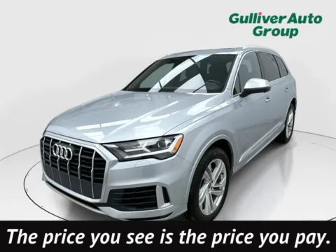 Silver 2021 Audi Q7 45 Premium Plus for sale in Plano, TX
