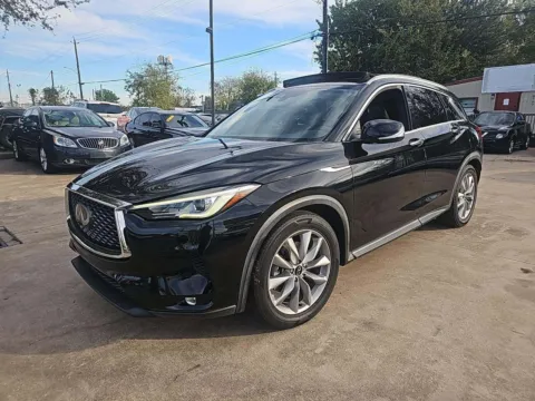 Black 2021 INFINITI QX50 LUXE for sale in Plano, TX