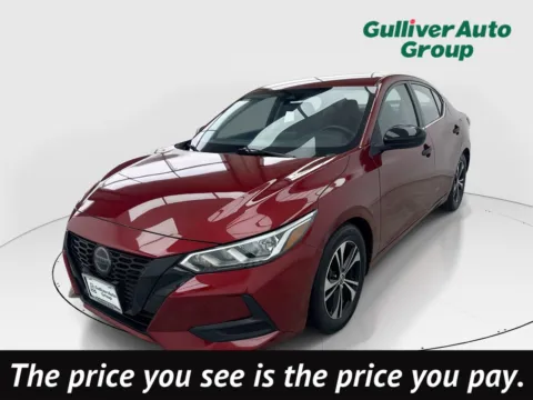 Red 2021 Nissan Sentra SV for sale in Plano, TX