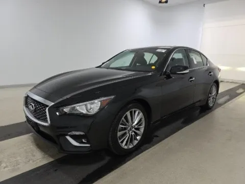Black 2022 INFINITI Q50 LUXE for sale in Plano, TX