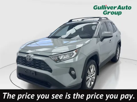 Gray 2021 Toyota RAV4 XLE Premium for sale in Plano, TX