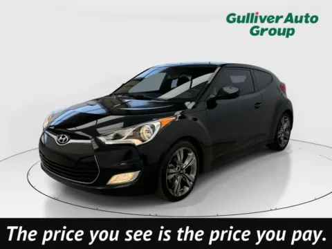 Black 2017 Hyundai Veloster Value Edition for sale in Plano, TX