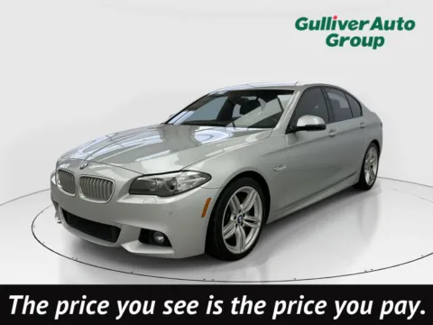 Silver 2016 BMW 5 Series 550i for sale in Plano, TX