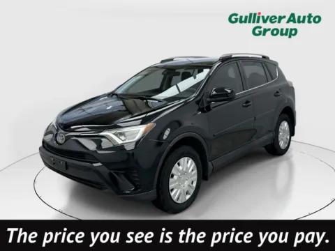 Black 2018 Toyota RAV4 LE for sale in Plano, TX