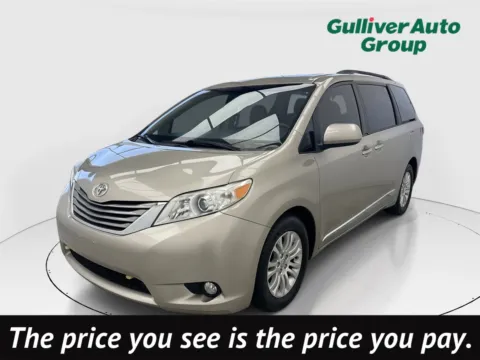 Beige 2017 Toyota Sienna XLE for sale in Plano, TX