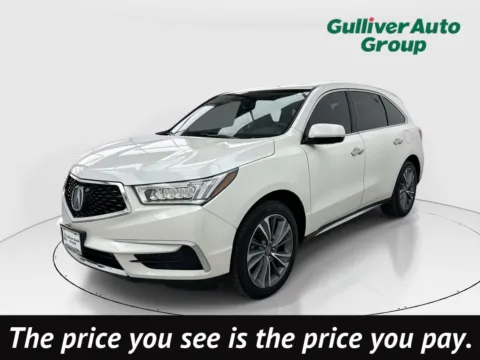 White 2018 Acura MDX 3.5L for sale in Plano, TX